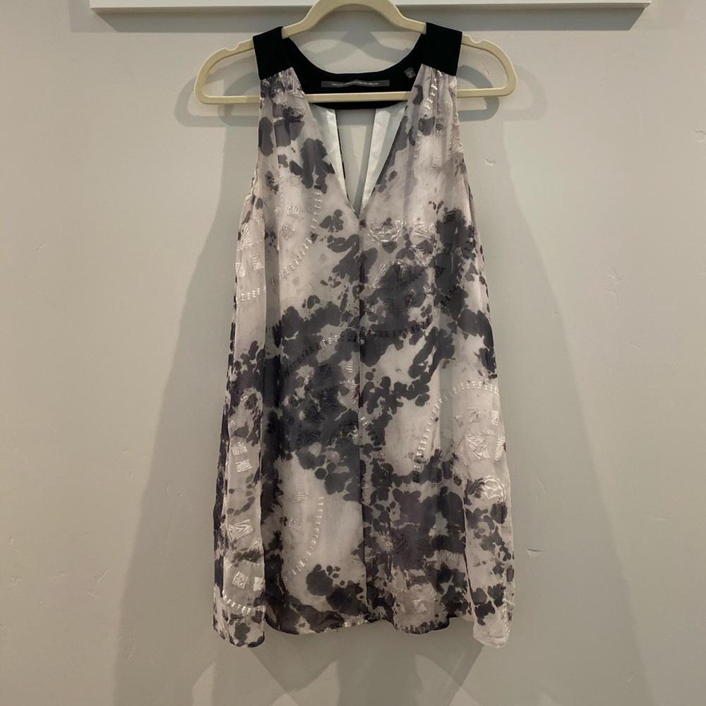 tie dye embroidered dress